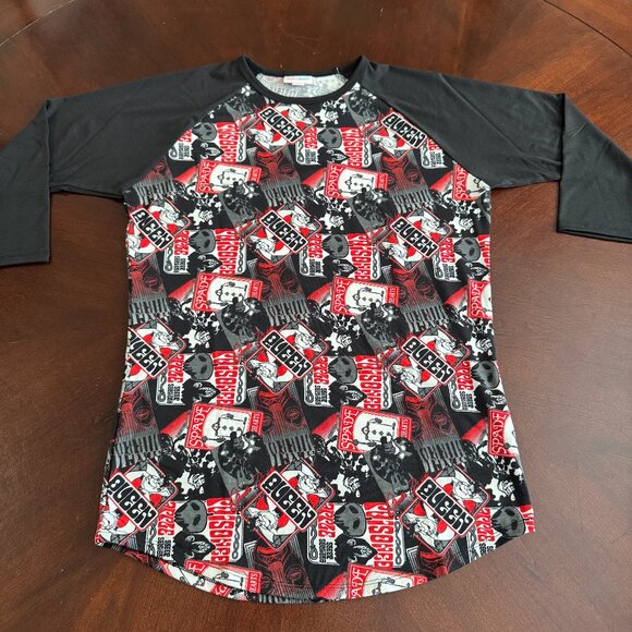 LuLaRoe Randy Tee  NEW size S DisneyVillain Queen of Hearts Alice - Picture 5 of 13